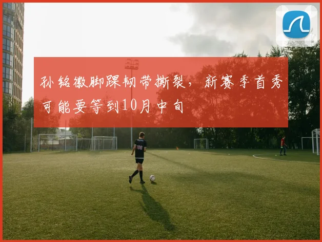 孙铭徽脚踝韧带撕裂,新赛季首秀可能要等到10月中旬